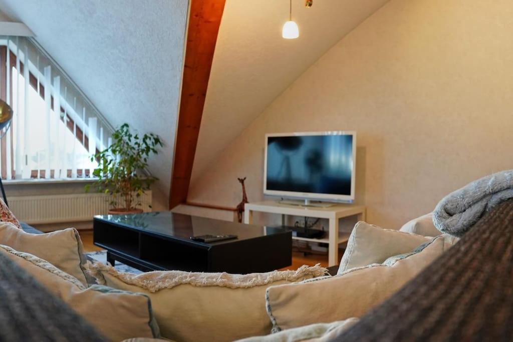 Grosse, Helle Wohnung Fuer Bis Zu 6 Personen Weinheim Kültér fotó