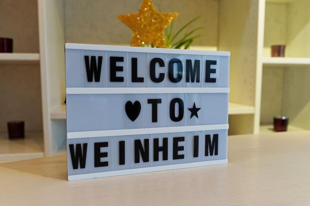 Grosse, Helle Wohnung Fuer Bis Zu 6 Personen Weinheim Kültér fotó
